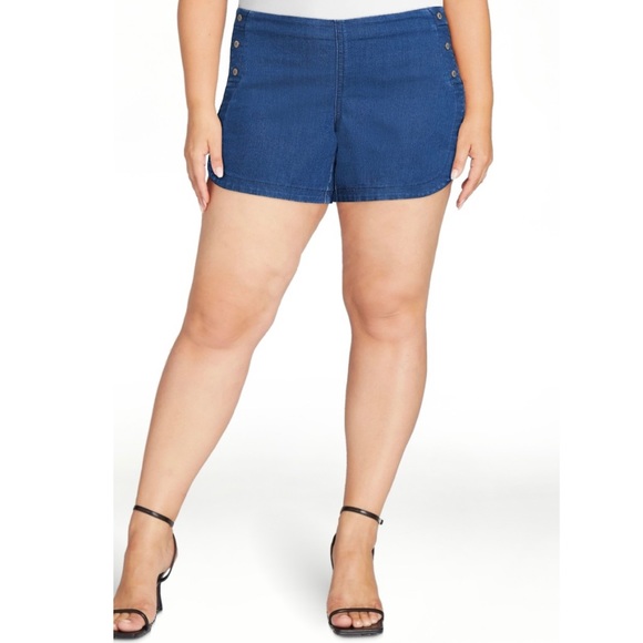 NWT Sofia Vergara Pull On Sailor Shorts - Picture 8 of 12